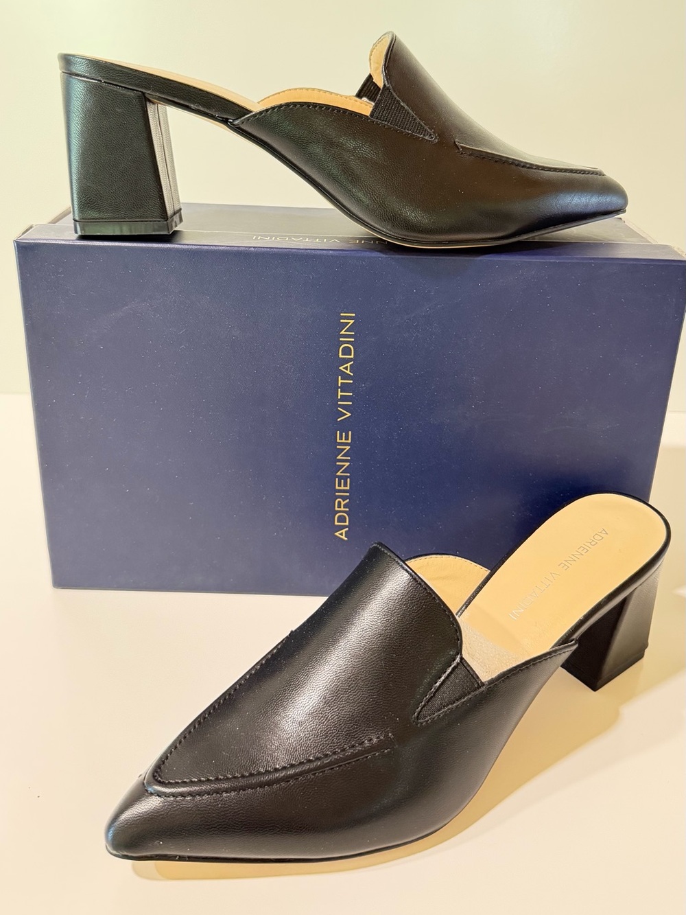 Adrienne Vittadini Noril Mule Heels – New in Box size 8.5